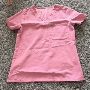 Figs chalk pink V-Neck Scrub Top size xsmall and bottoms size small straight fit